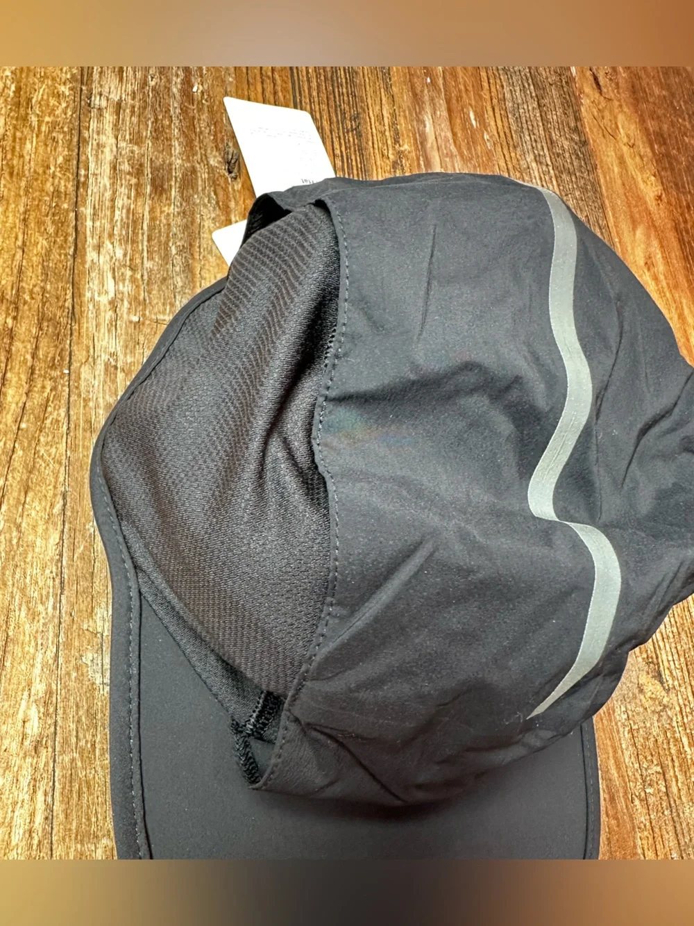 lululemon athletica Black Cap with Reflective Center Stripe